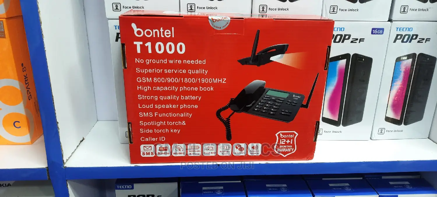 Dual Sim Card Rechargeable Landline Phone.(T1000)