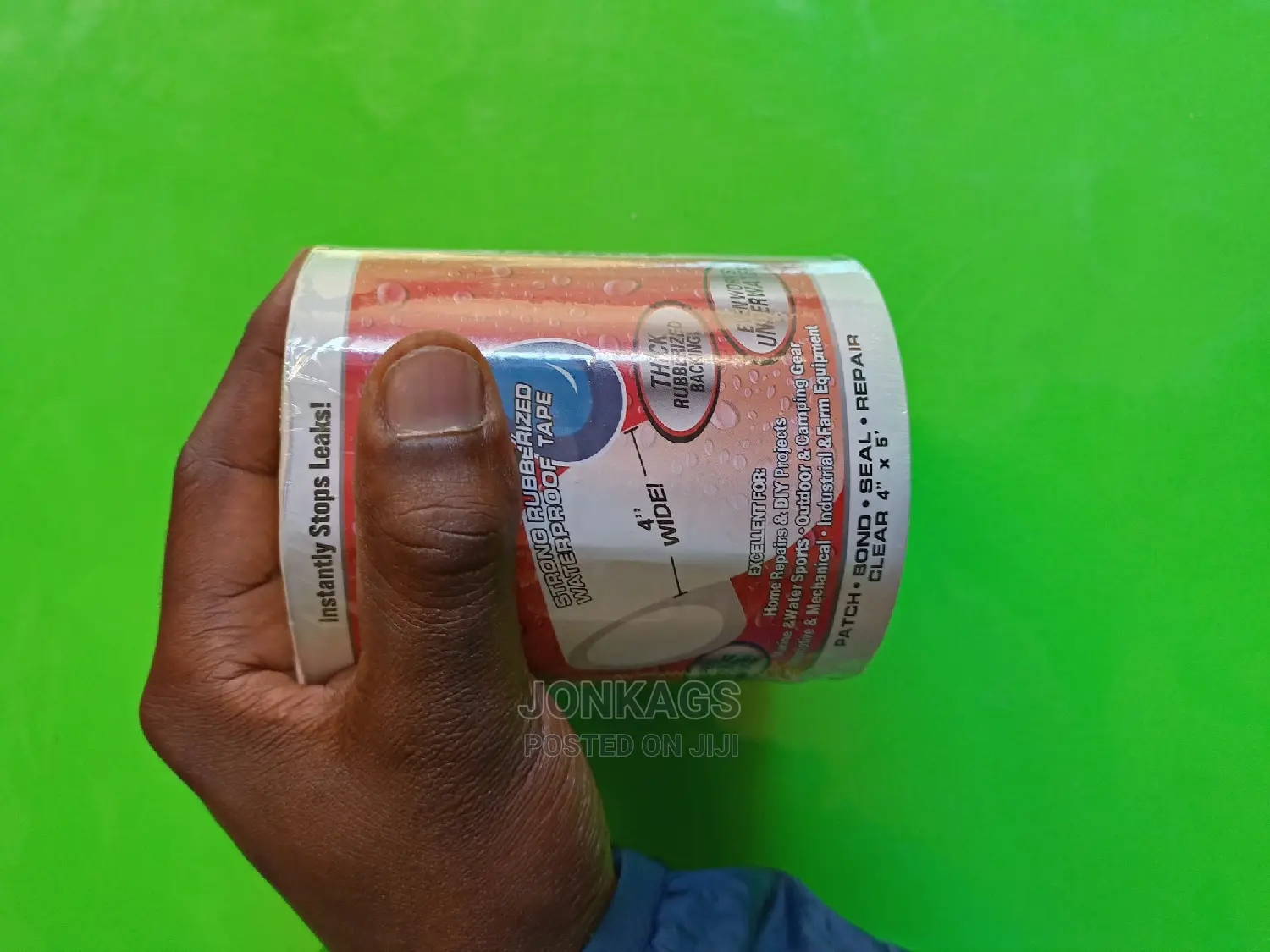 White Rubberised Water Proof Tape