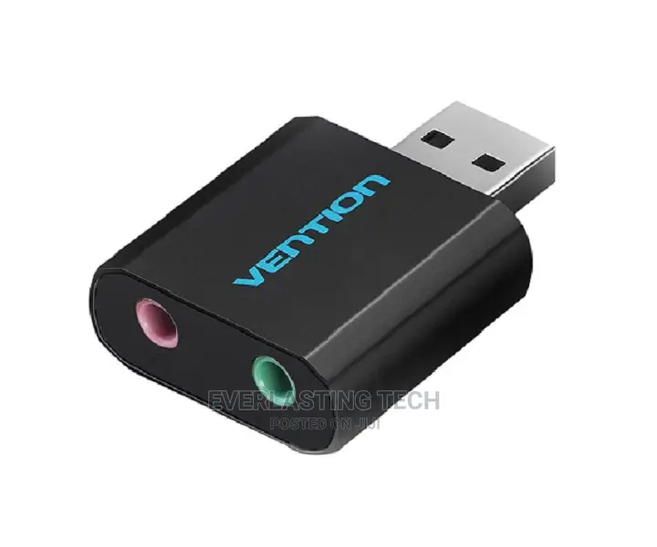 Vention Usb External Sound Card Black Metal Type