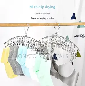 Stainless Steel Drying Hanger, Socks And Underwear Rack