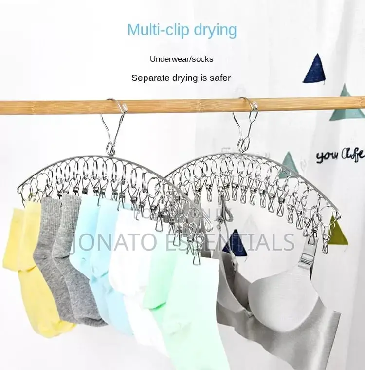 Stainless Steel Drying Hanger, Socks And Underwear Rack