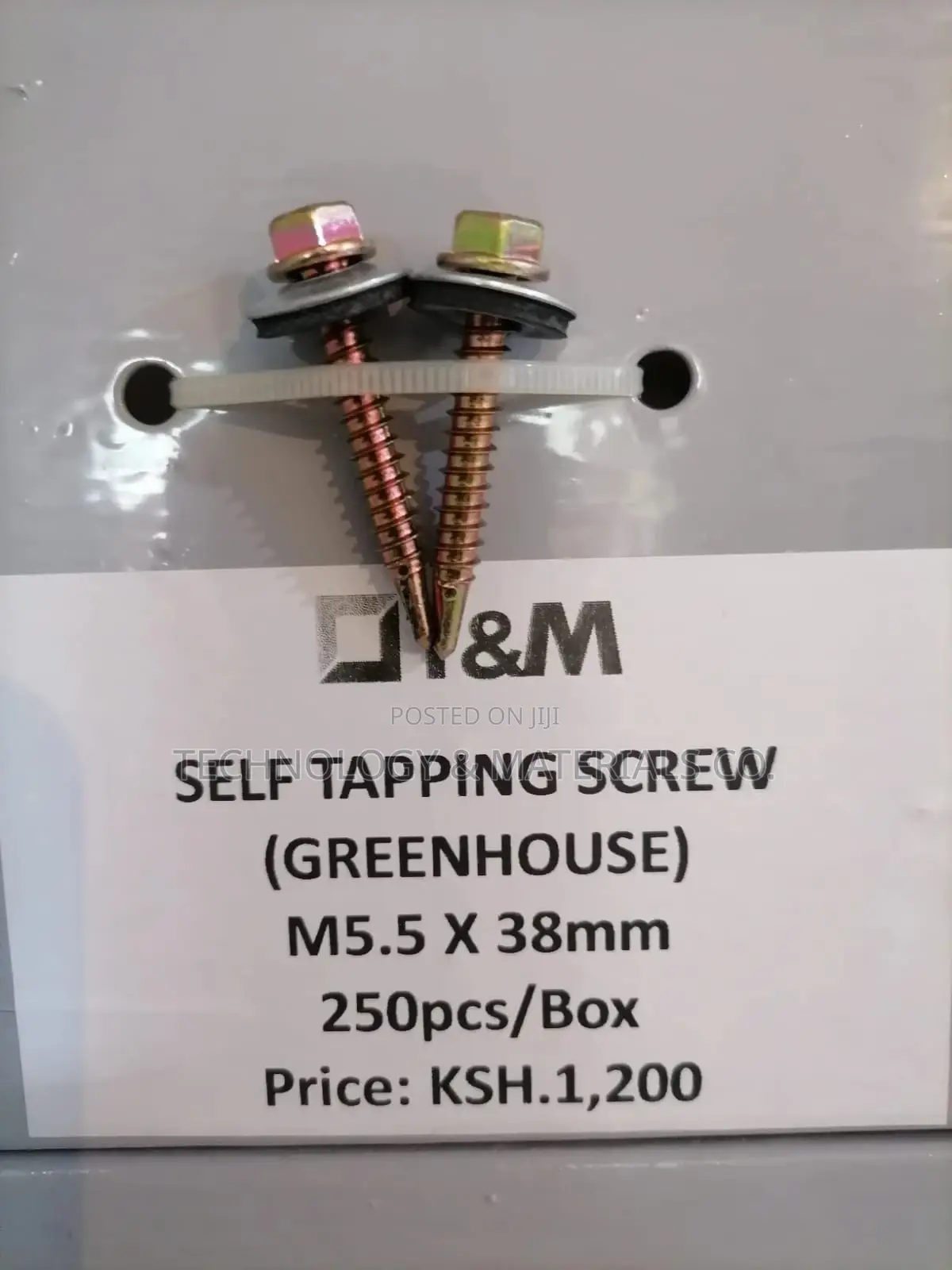 Self Tapping Screw (Greenhouse/Roofing) 38mm