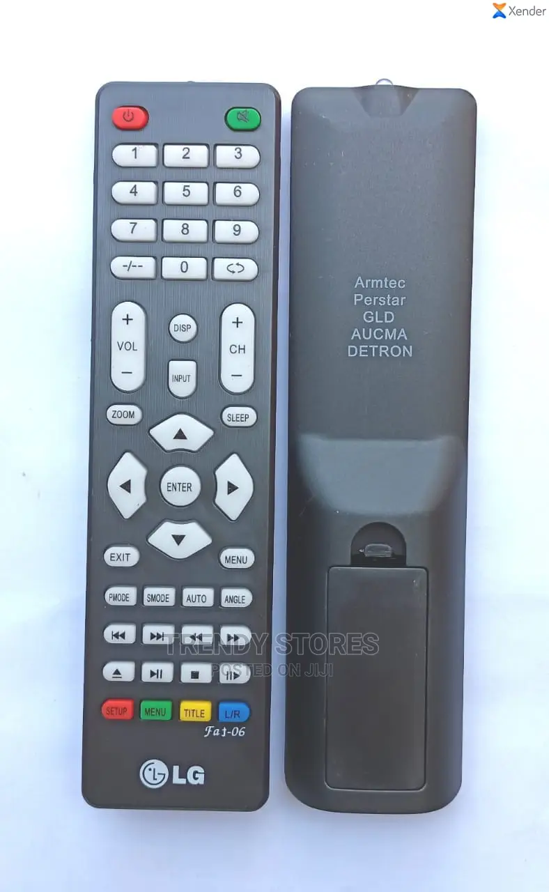Universal TV Remote-Lg,Armtec,Perstar,GLD,AUCMA,Detron.