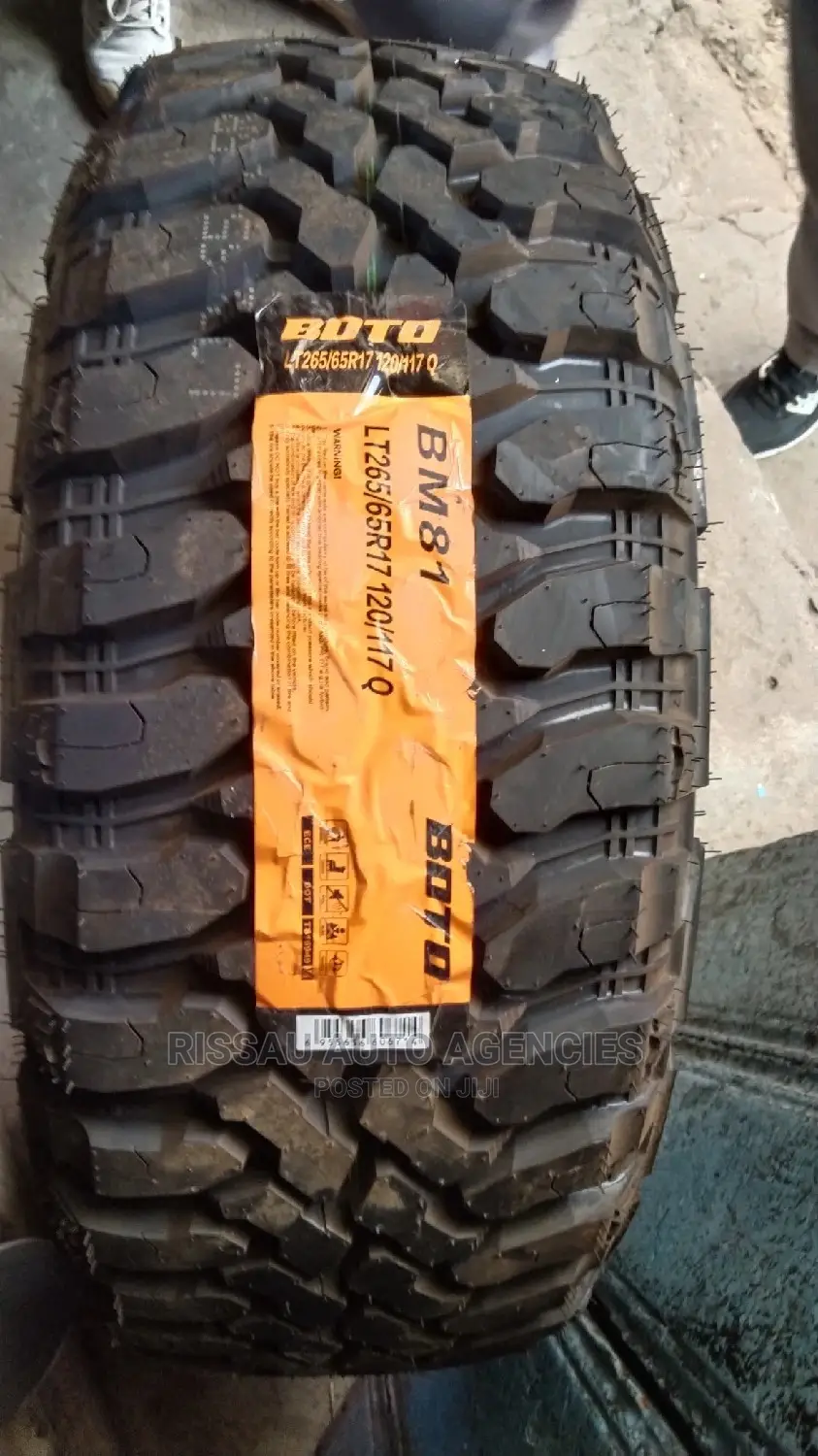 265/65 R 17 Boto Mud Terrain Tyres.
