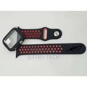 Silicon Strap Replacement Case 2 in 1 for Apple Watch 44mm