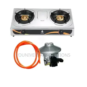 Nunix Complete 2 Burner Cooker With Pipe and Regulator.