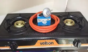 2 Burner Cooker With Pipe and Regulator.