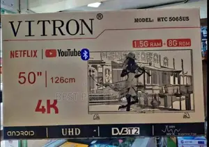 Vitron 50 Inches Uhd- Smart Android Digital Tv