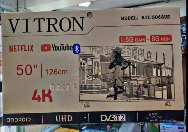 Vitron 50 Inches Uhd- Smart Android Digital Tv - thumbnail 3