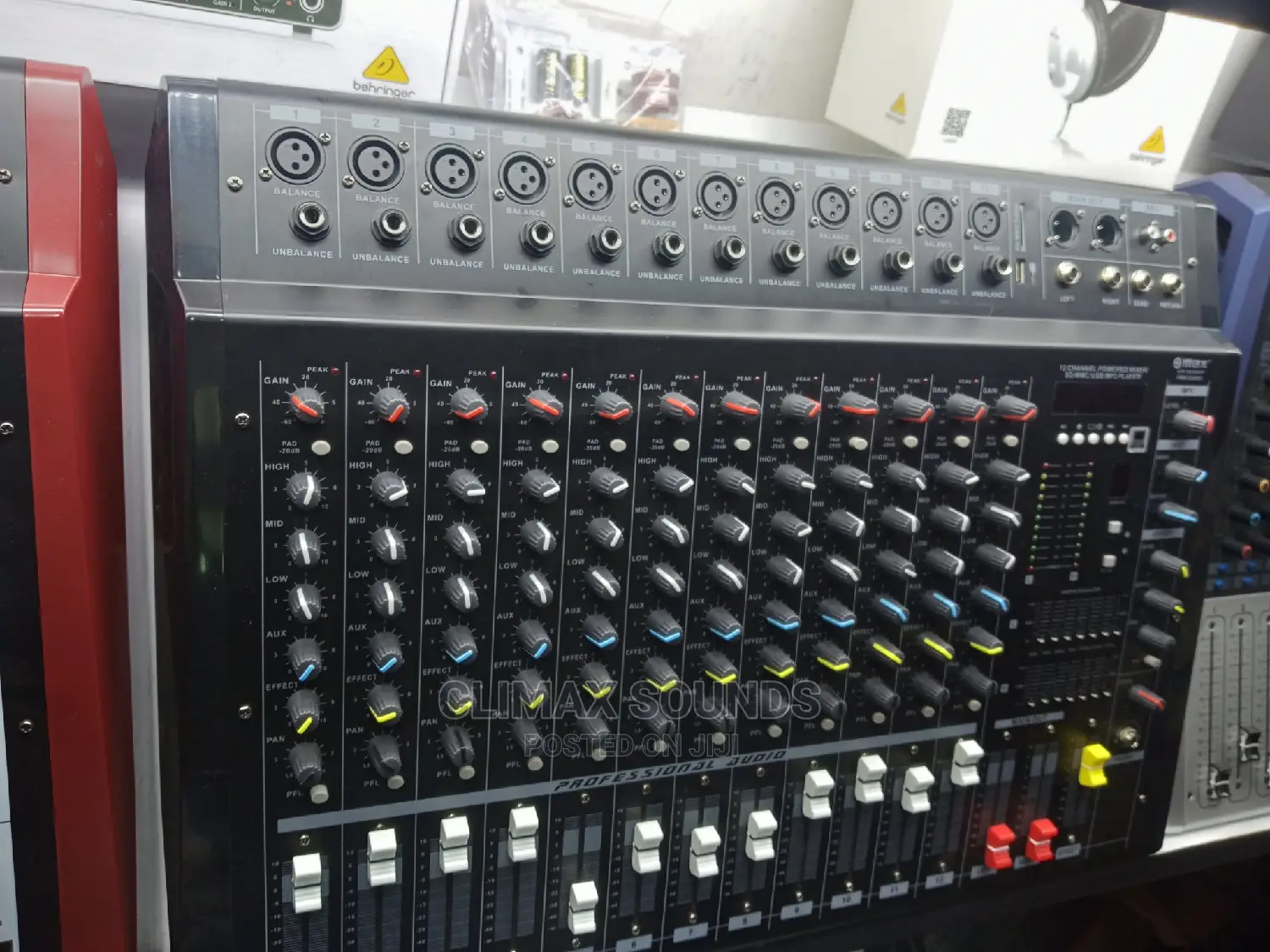 Powered Mixer 12 Channels Maxs in Nairobi Central Musical Instruments