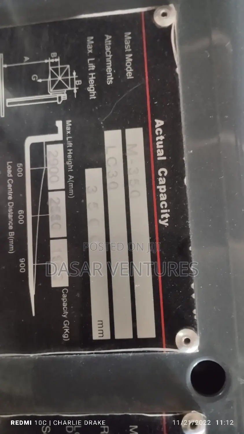 Fork Lift 3tonne (Diesel Engine)