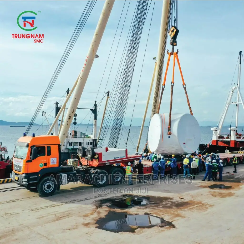 Containers Cranes Forklift Lowloaders
