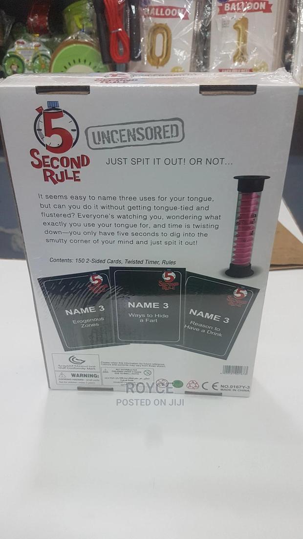 5 Second Rule Card Game - thumbnail 2