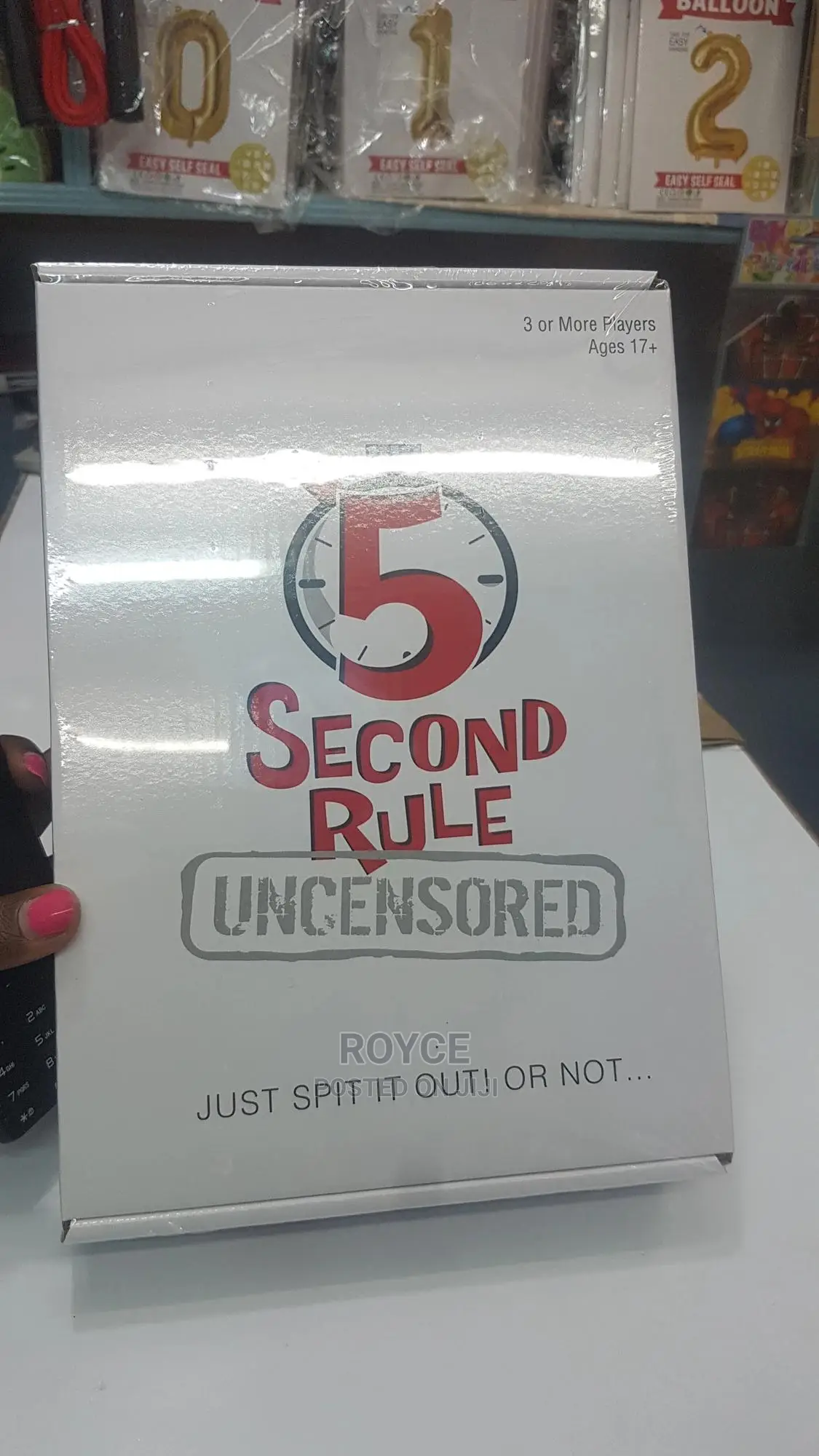 5 Second Rule Card Game