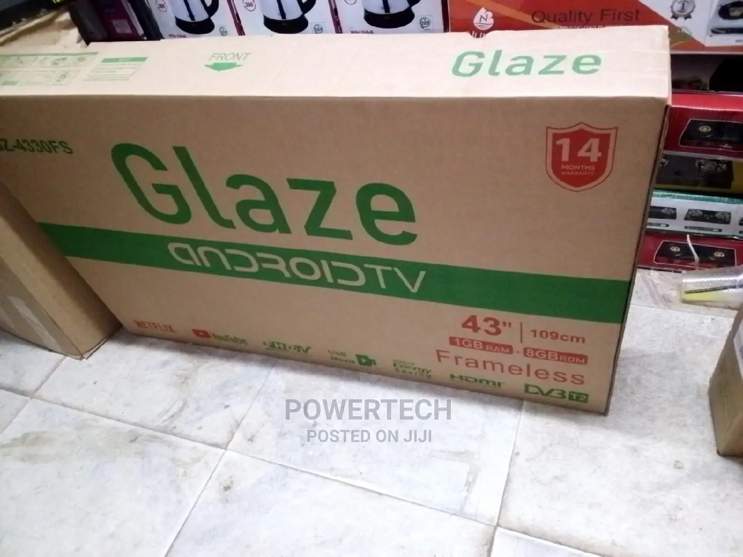 43 Inches Smart Android Tv Frameless -Glaze Tv