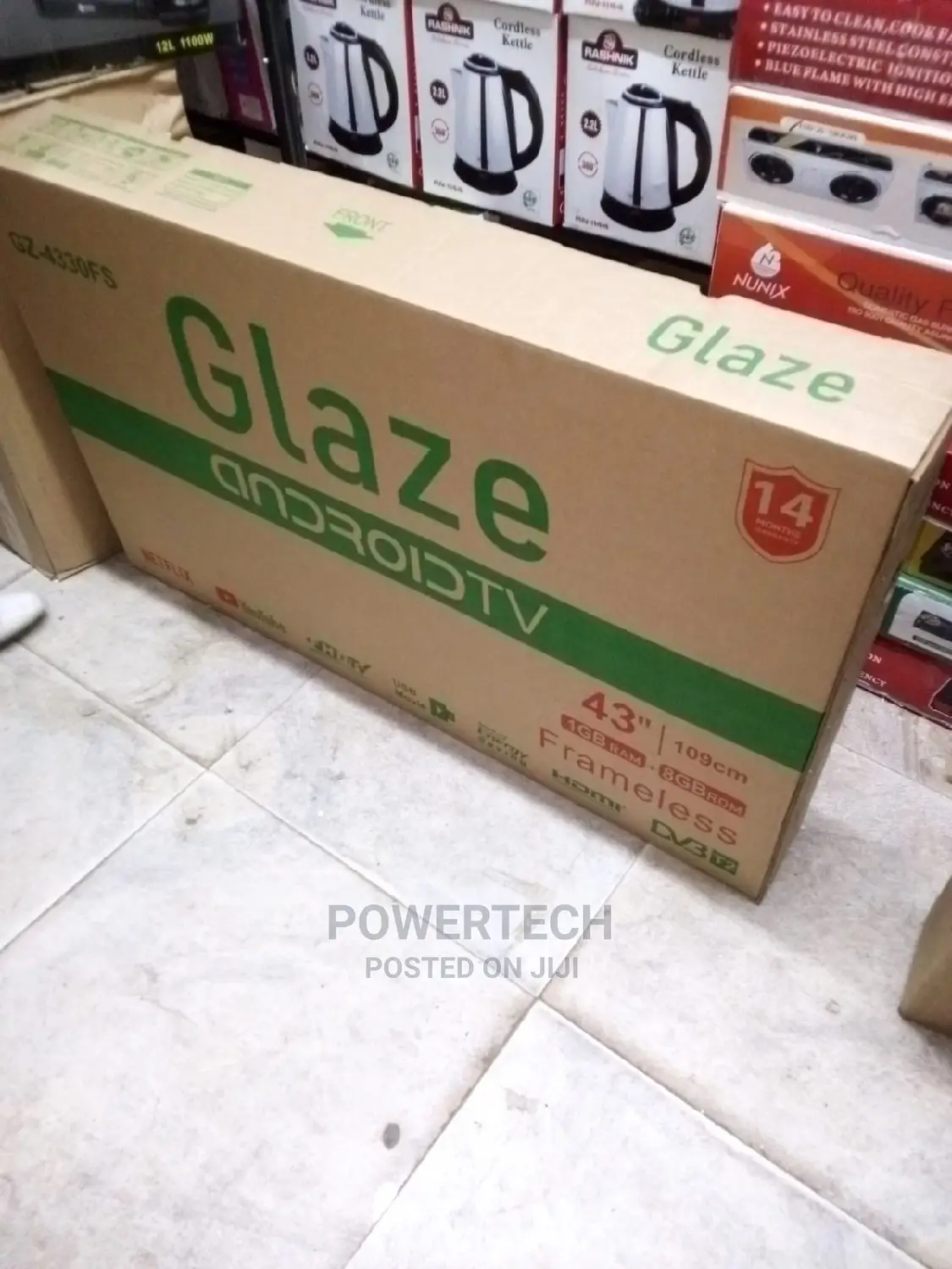 43 Inches Smart Android Tv Frameless -Glaze Tv