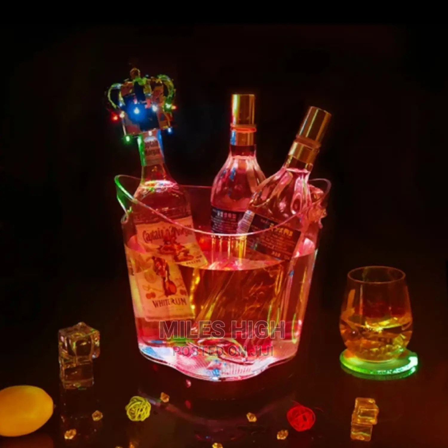 RGB LED Lights Ice Buckets 5L