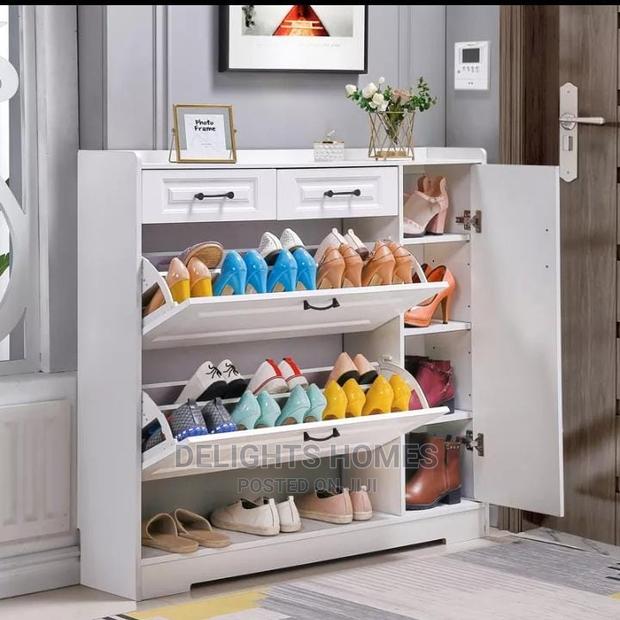 Bucket Flip Shoe Rack With Side Door* - thumbnail 2