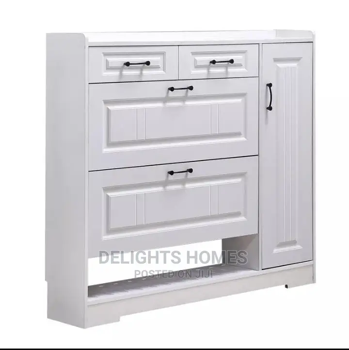 Bucket Flip Shoe Rack With Side Door*