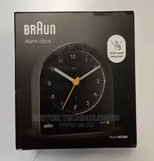 Braun Bc22 Classic Analogue Alarm Clock - Black