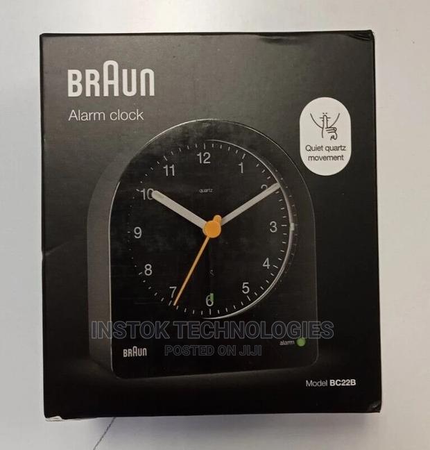 Braun Bc22 Classic Analogue Alarm Clock - Black