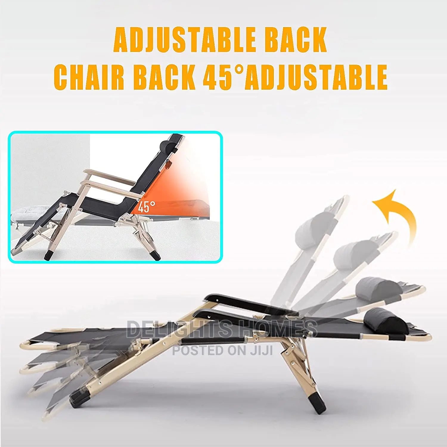 Foldable Lounge Chair Cum Bed