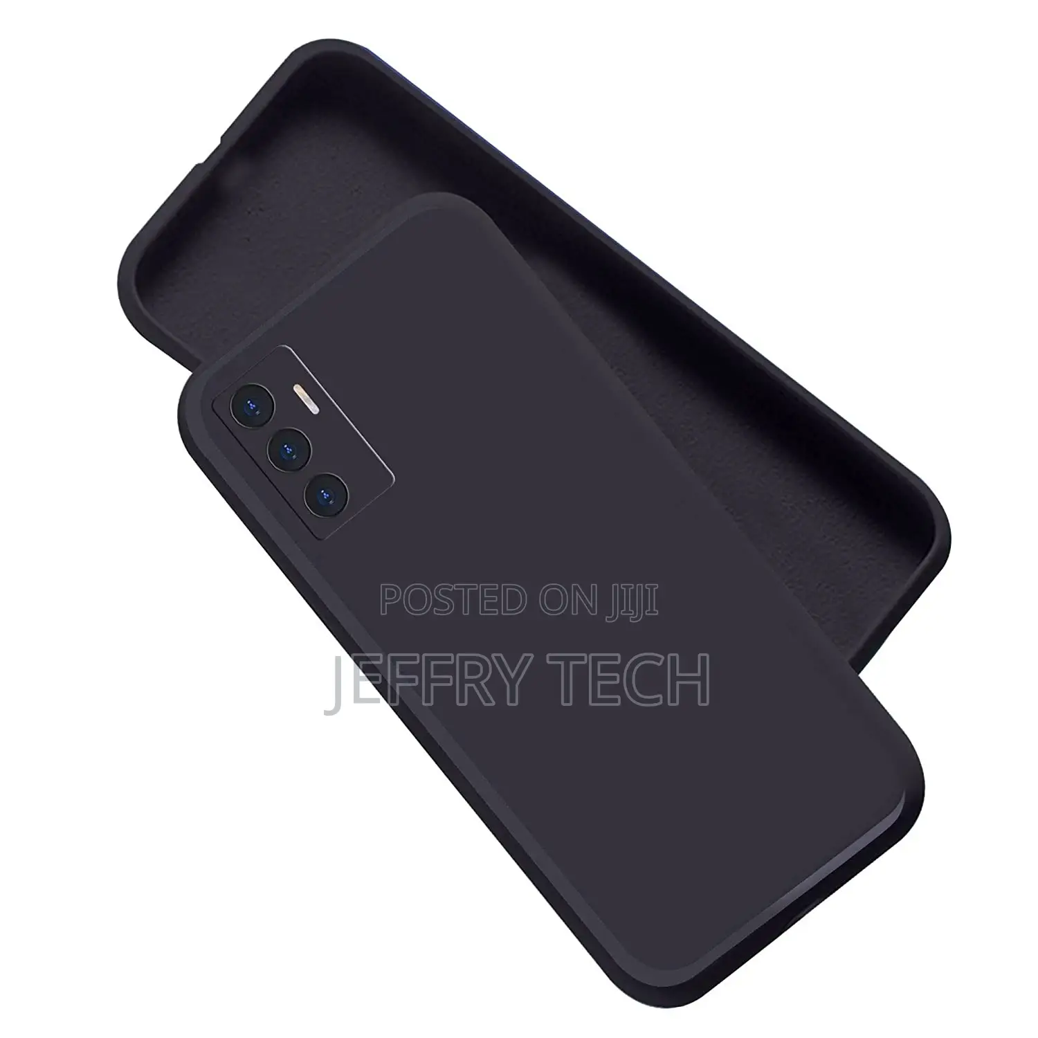 Camera Protection Soft Back Cover Case for Vivo V23e 5G - Bl
