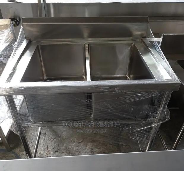 Stainless Steel Double Bowl Kitchen Sink - main view