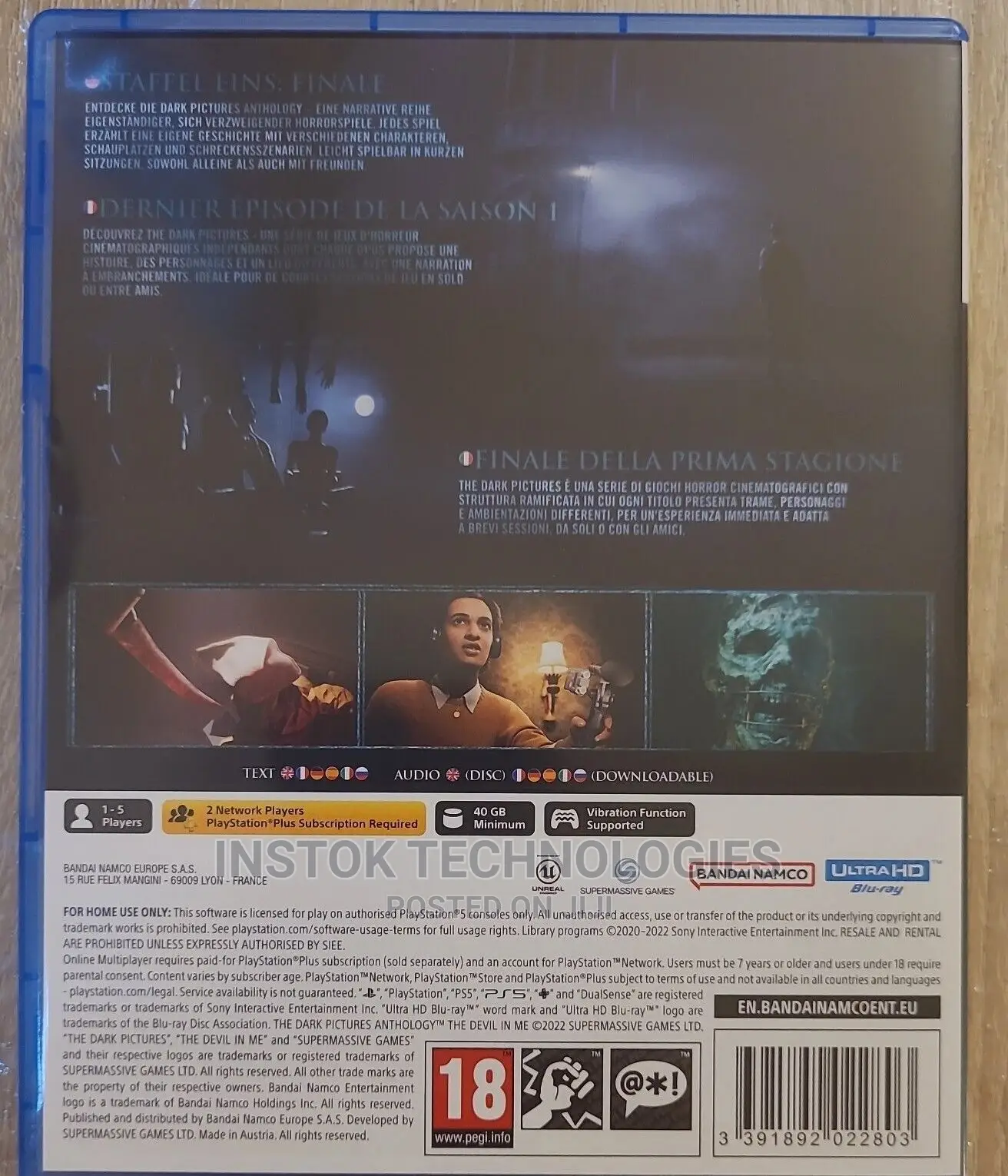 The Dark Pictures Anthology: The Devil in Me (Ps5)