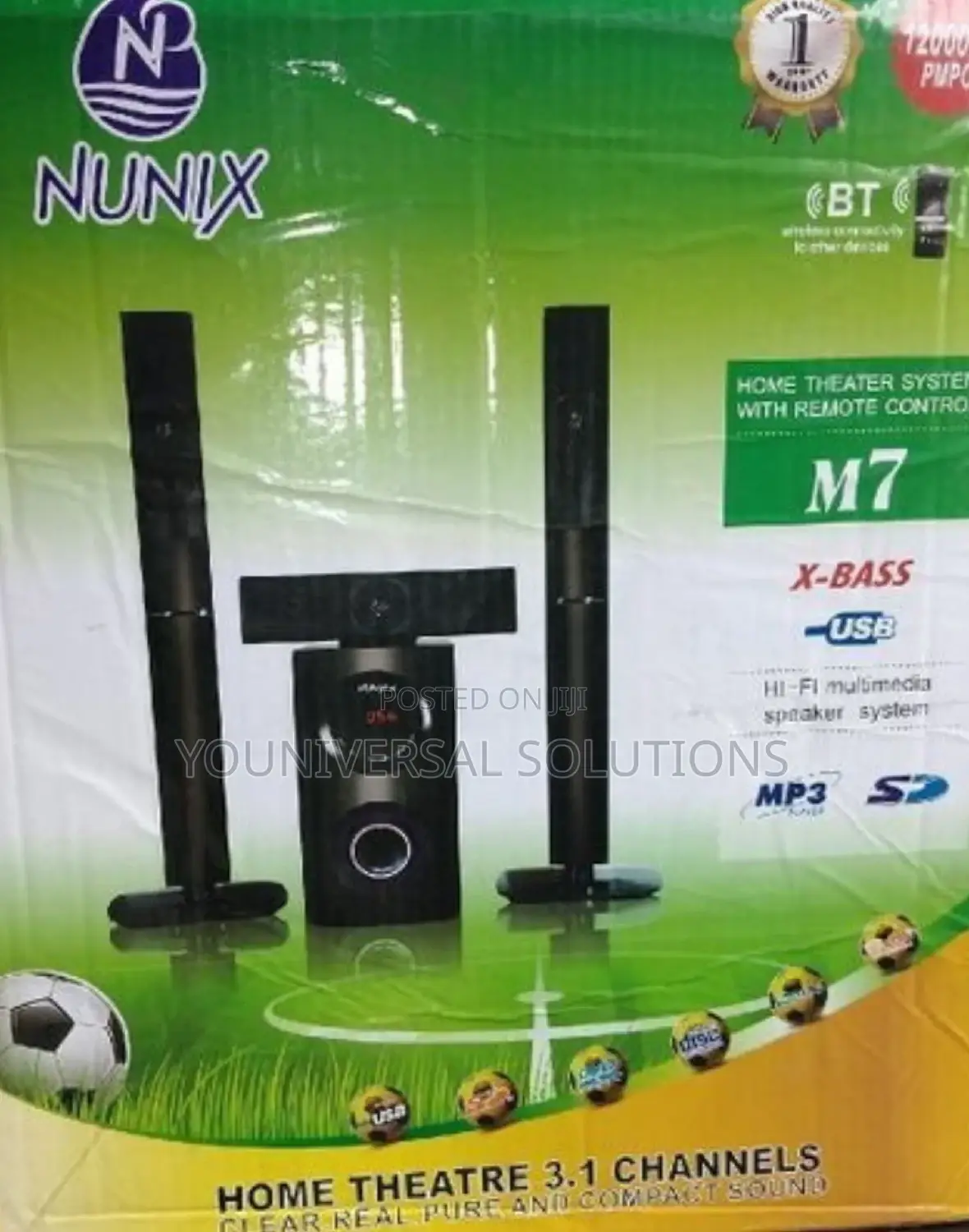 Brand New 3.1ch Nunix M7 Woofer Multimedia Speaker.