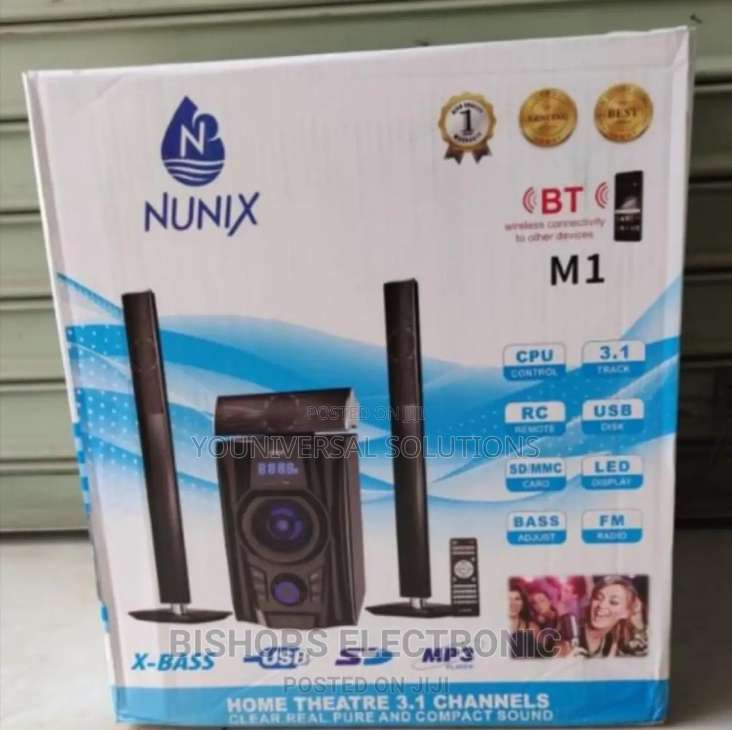 3.1ch Nunix M1 Multimedia Speaker System Subwoofer.