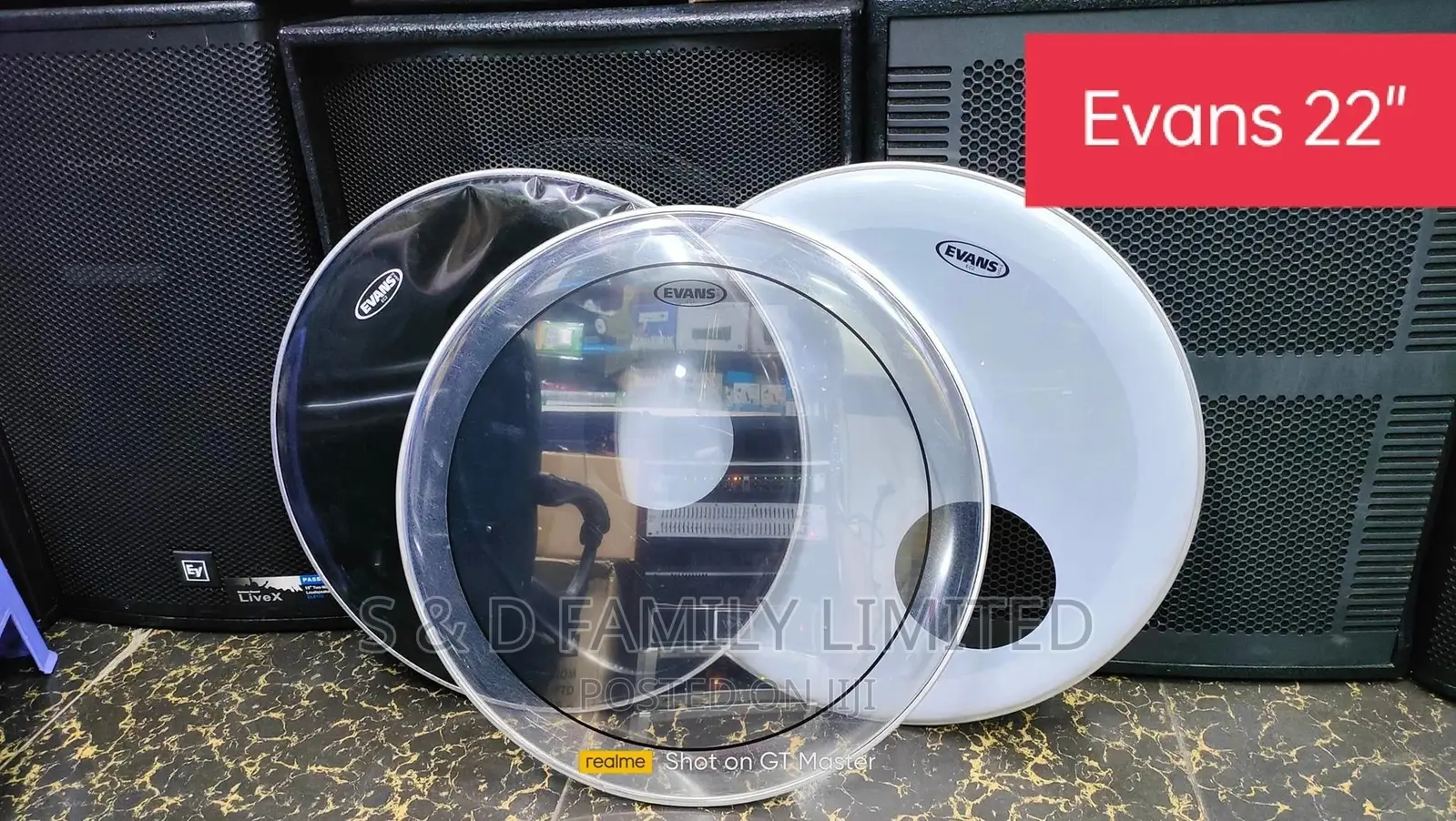 Evans 22 Inch Kick Drum Skin
