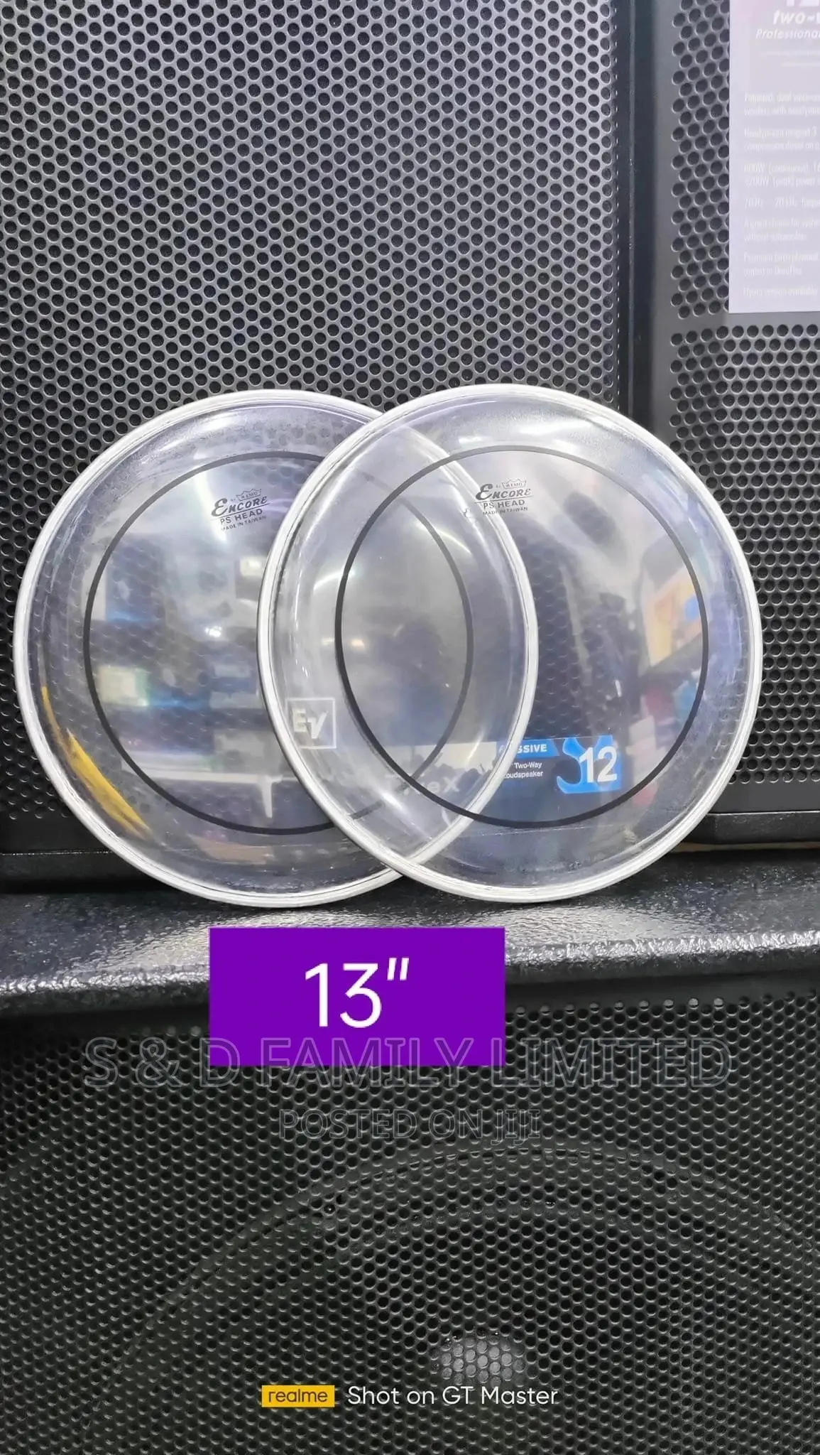 Remo 13 Inch Tom Tom Clear Drum Skin