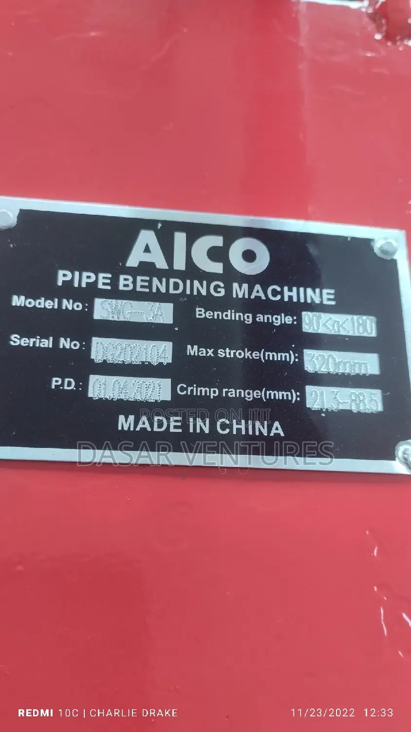 Manual Pipe Bender 1⁄2" to 3"
