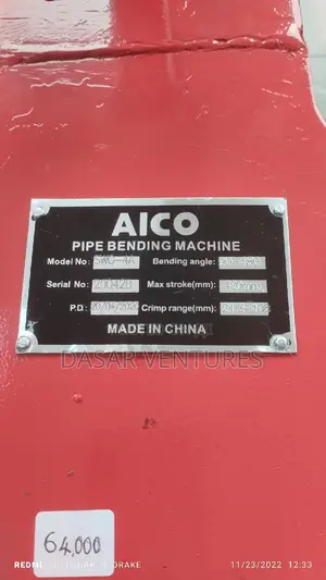 Pipe Bender Machine 1⁄2" - 4"