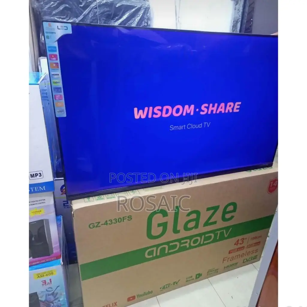Glaze 43 Smart Android Tv Frameless