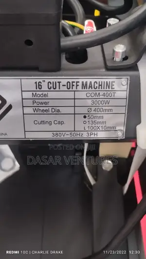 Cut Off Machine 16" Three Phase