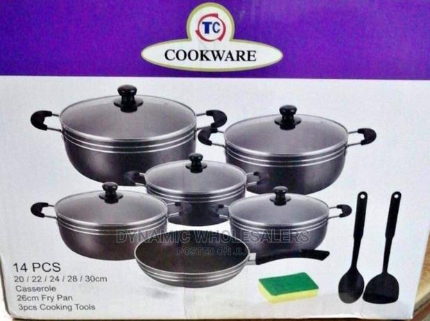 14pcs TC Cookware Set. High Quality Pots. We Do Delivery