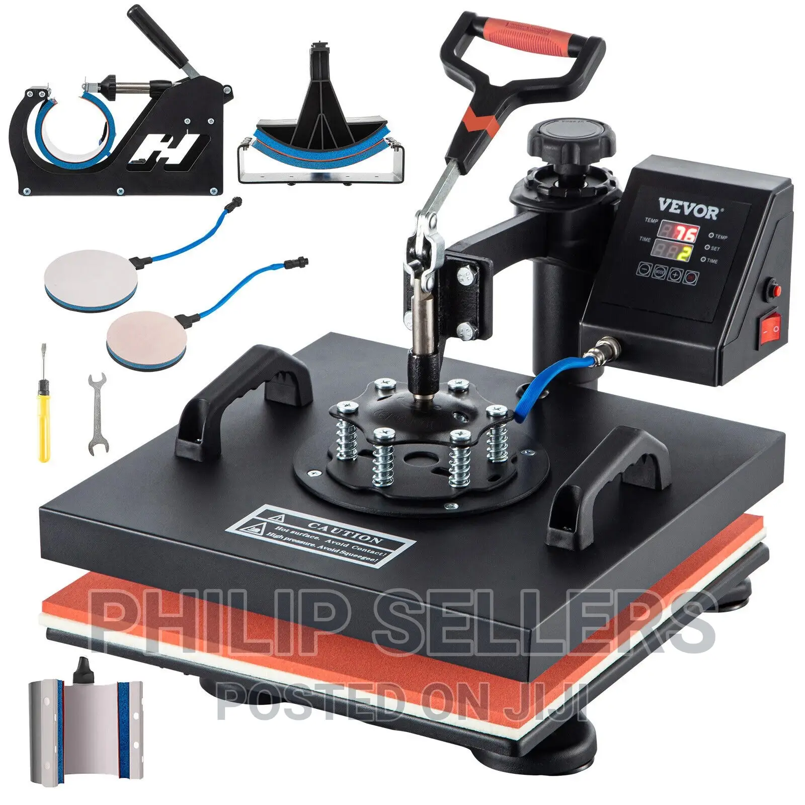 Heat Press Machine for T-Shirts 15"X15" Combo Kit Sublimatio