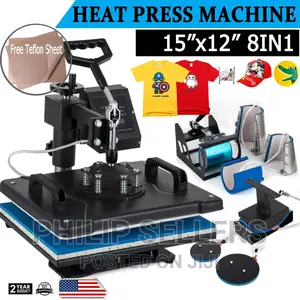 1 1 X 14 8 in 1 Combo Heat Press Machine Sublimation Printer