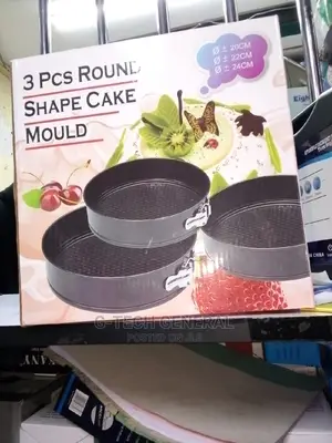 3 Pieces Round Cake Mould.