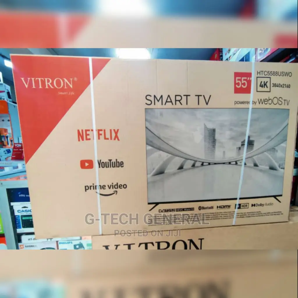 Vitron 55inch Smart Webos Youtube, Netflix Led Frameless Tv