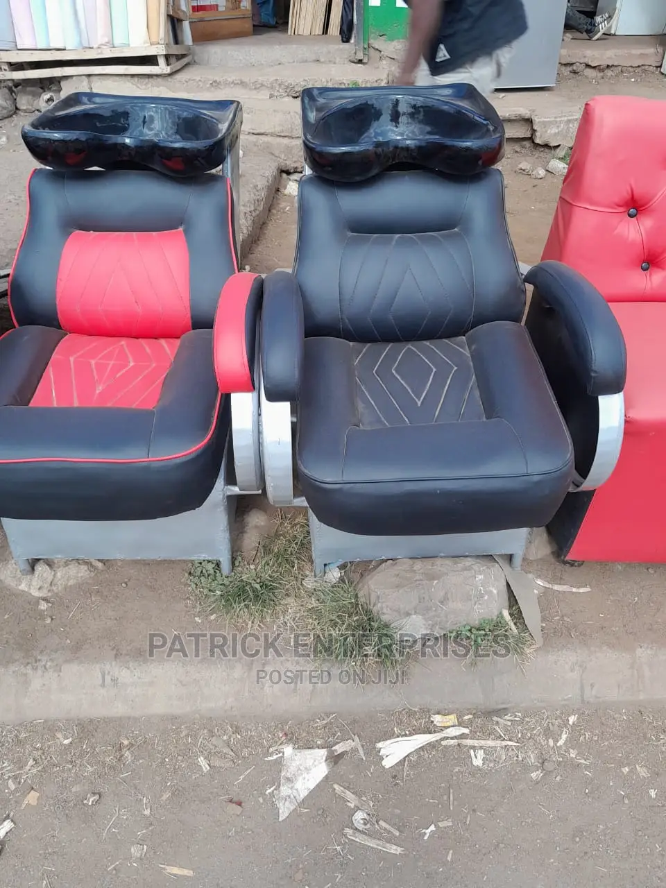 Executive Salon Leather Chair With Sink in Nairobi Central Salon