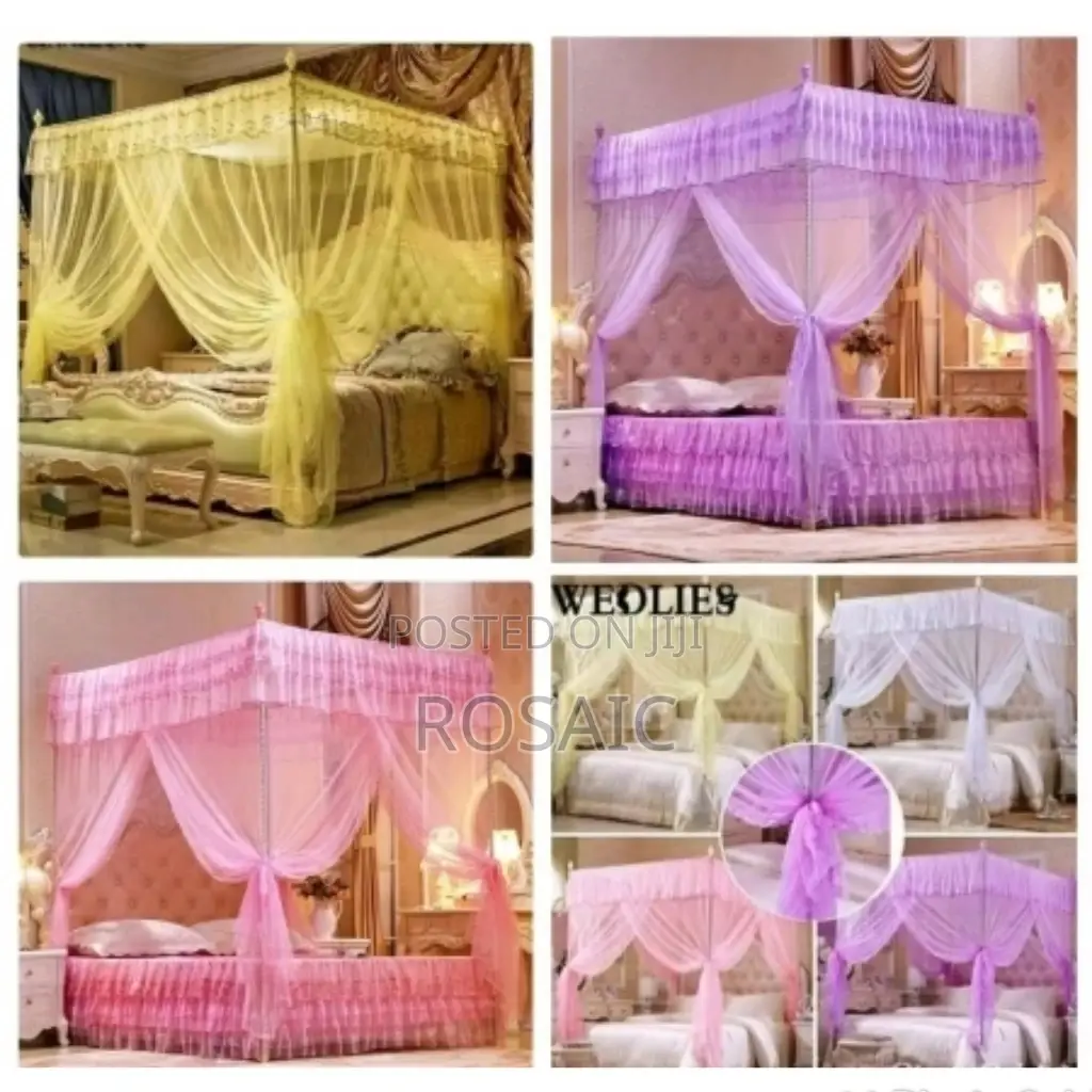 Modern Mosquito Nets -Sizes 4x6, 5x6, 6x6.