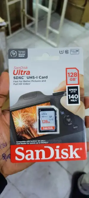 128gb Sandisk Ultra SDXC Memory Card (For Camera)
