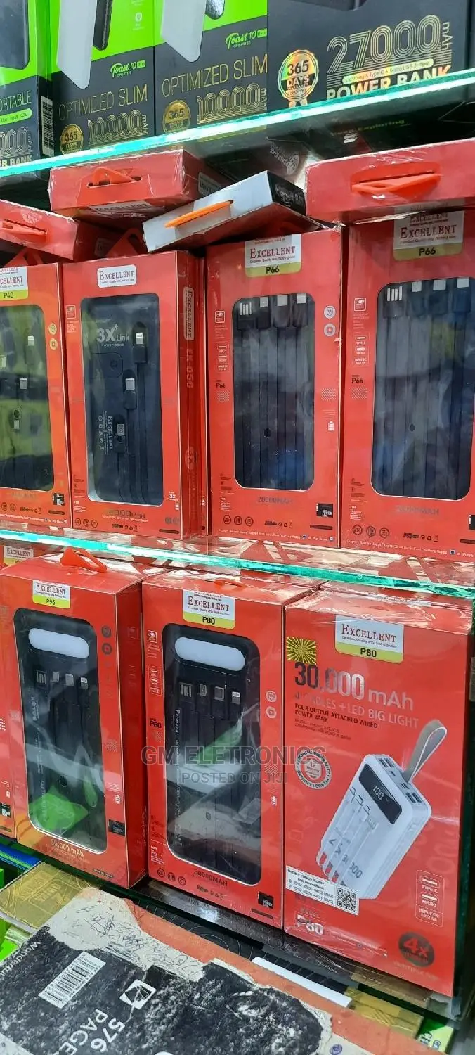 Excellent Powerbank.(10000, 20000, 30000 and 50000)Mah