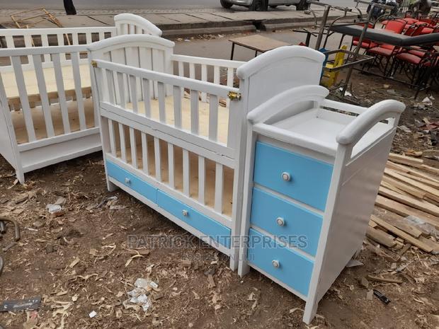 Dubai Morden Baby Cot Plus Side Drawers - main view