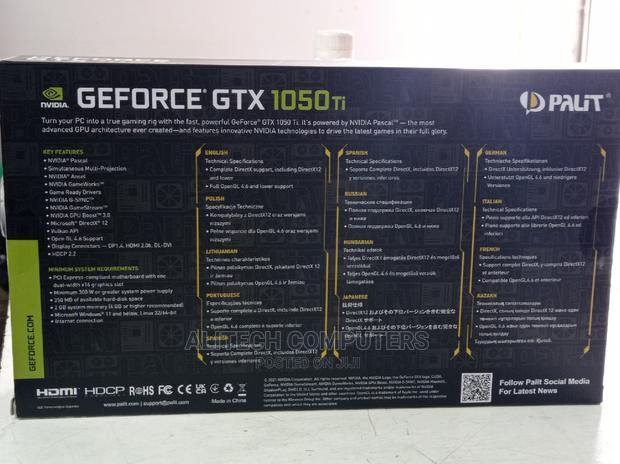 Geforce Graphics Card Nvidia 1050 4gb - thumbnail 4