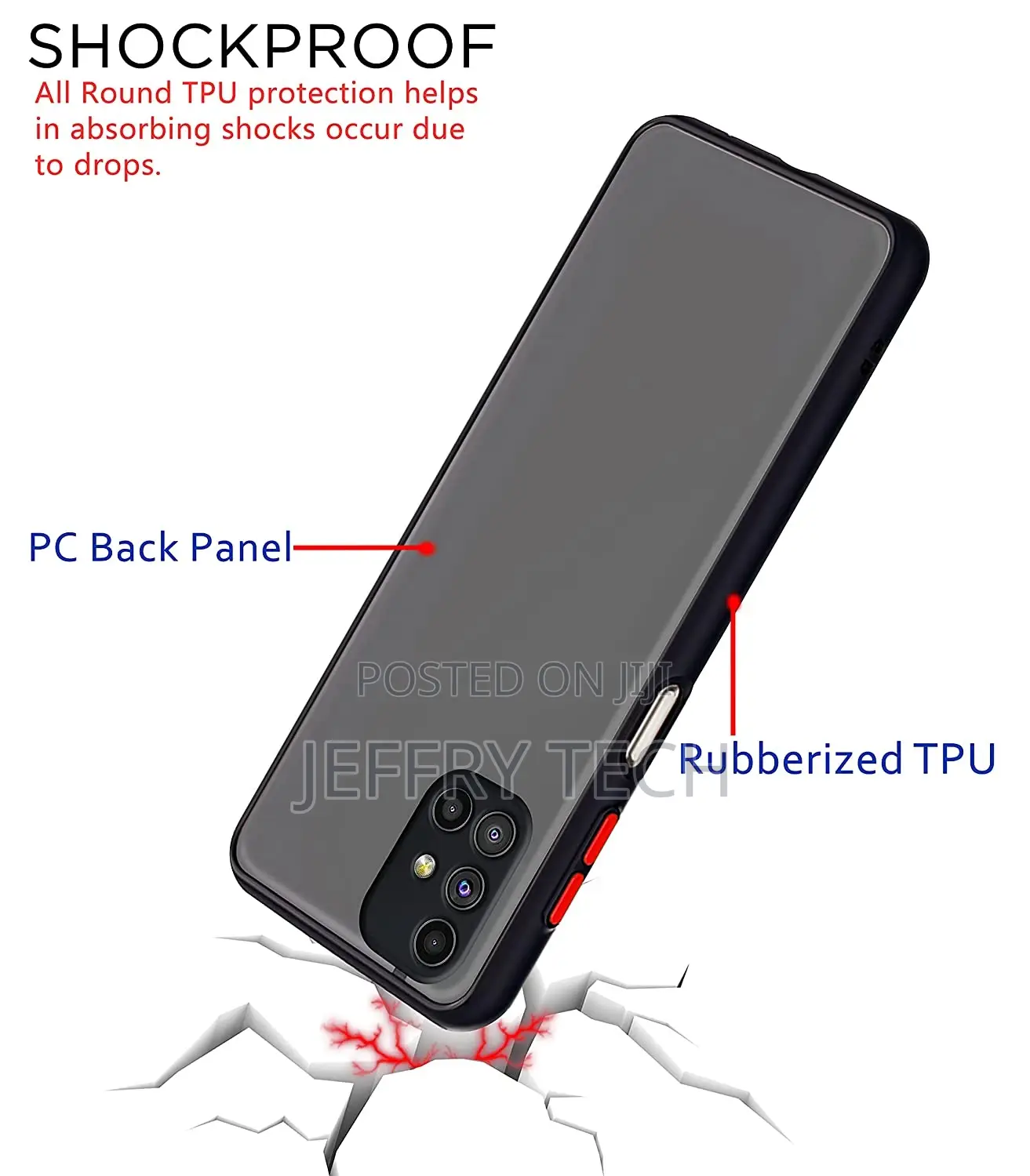 Amsung Galaxy M51 Smoke Cover Protective Shockproof Matte Ha