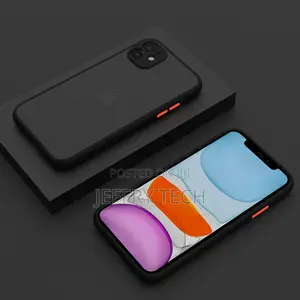 Matte Smoke Case Cover for iPhone 12 - Black